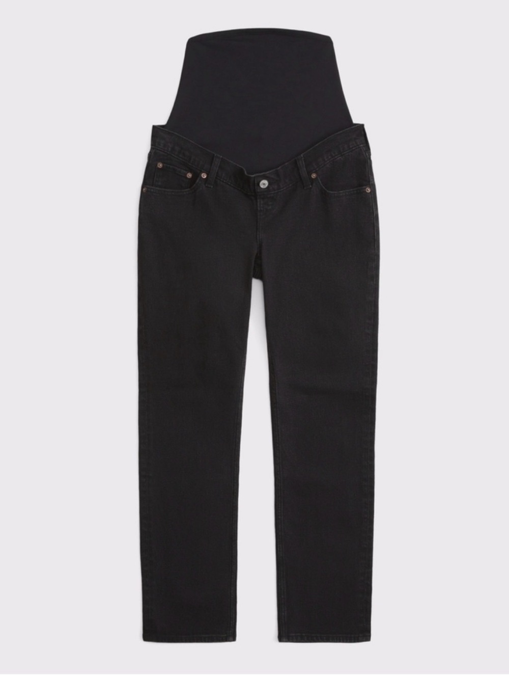 Abercrombie & Fitch black The Ankle Straight Maternity Jeans size 12